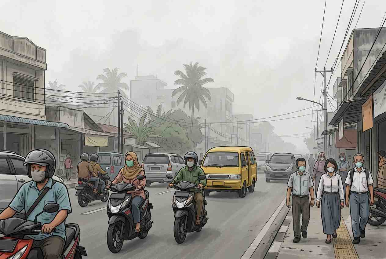 Sebanyak 150 Hotspot Terdeteksi di Riau, Udara Pekanbaru Belum Sehat