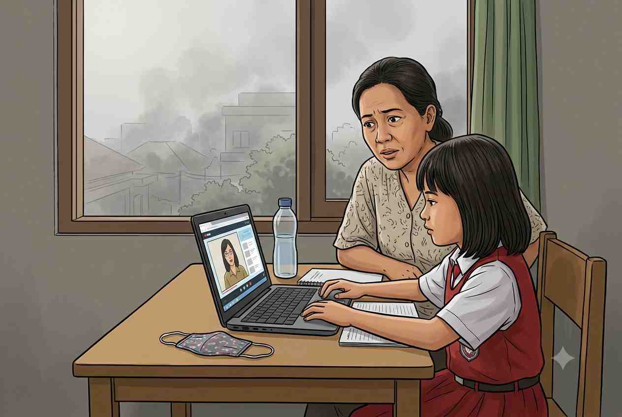 Kualitas Udara tidak Sehat, Sekolah di KuansingTerapkan PJJ Dua Hari