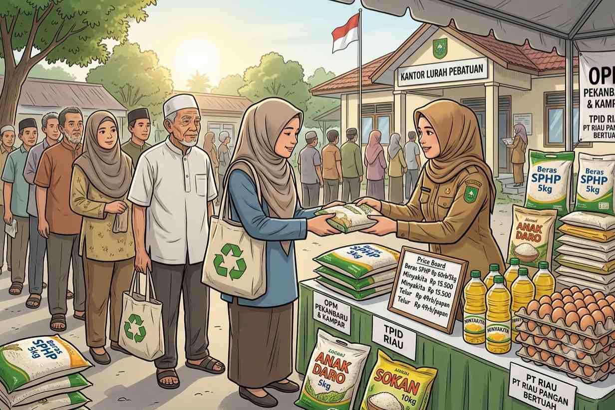 Warga Pekanbaru dan Kampar Catat, Pasar Murah Digelar hingga 18 September