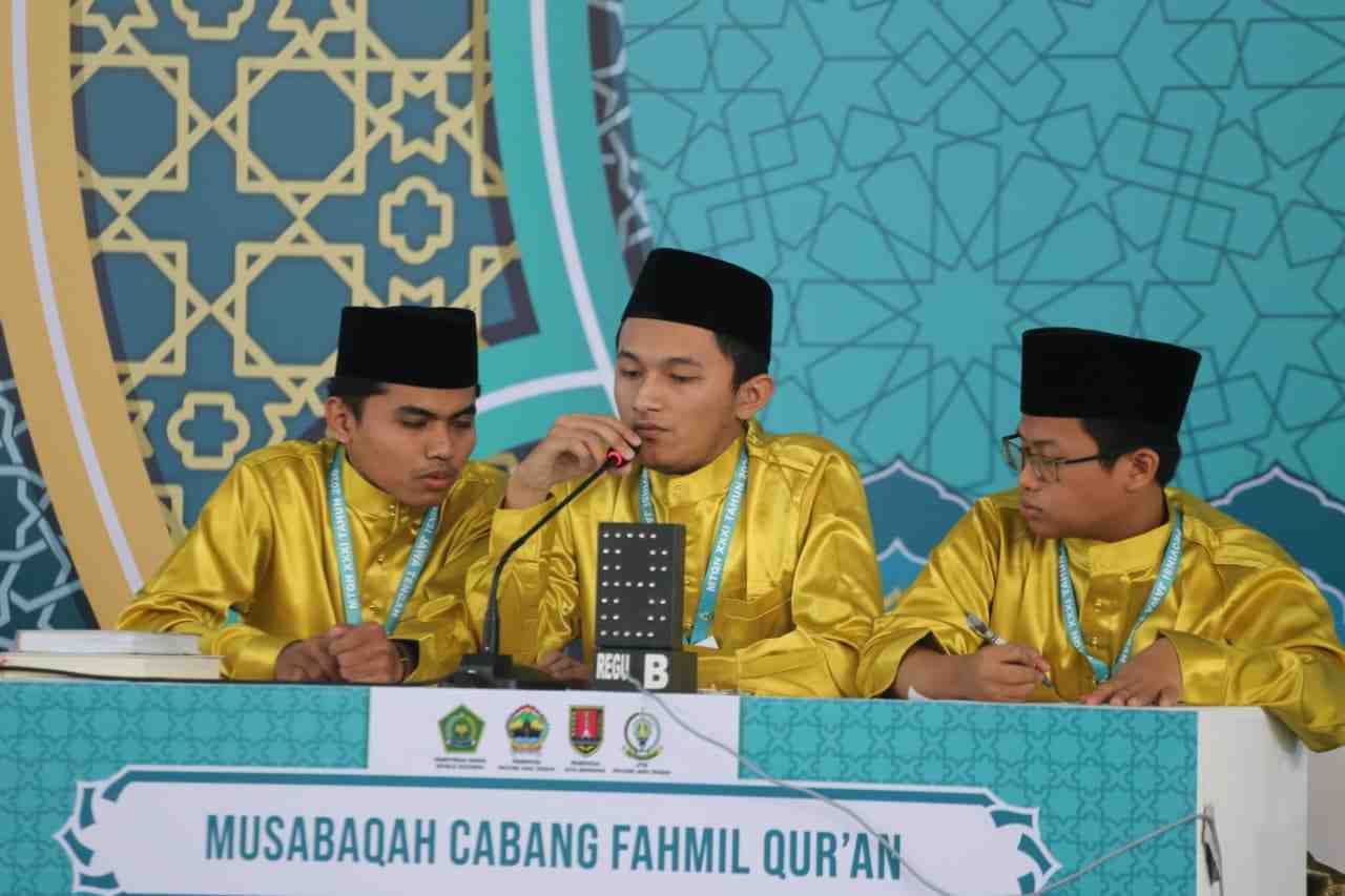 Bersaing dengan Tiga Provinsi, Tim Fahmil Qur'an Riau Lolos Penyisihan