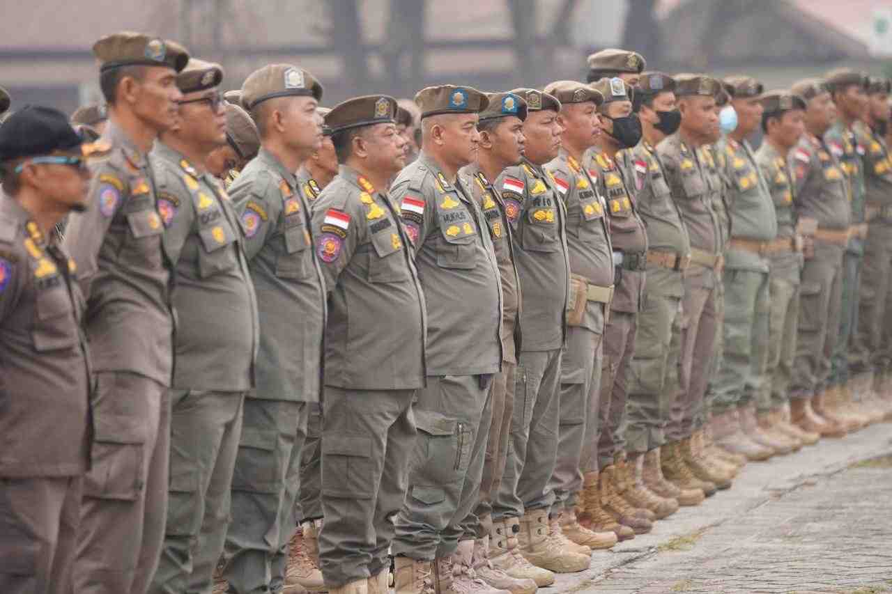 Satpol PP Riau Perkuat Pengabdian Kemanusiaan lewat Solidaritas Pascabencana