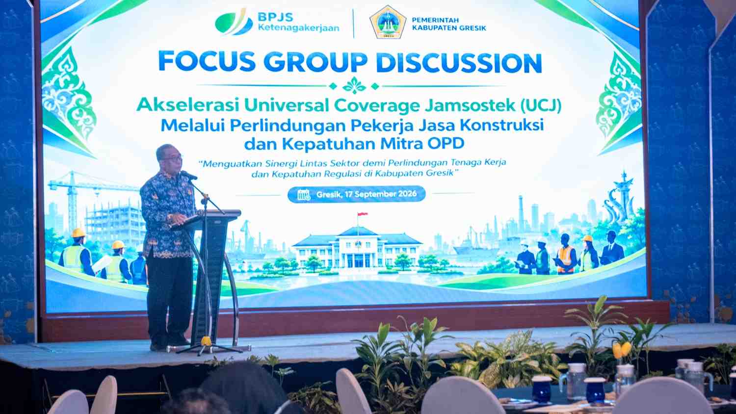 Gresik Perluas BPJS Ketenagakerjaan ke 238 Proyek Pemerintah