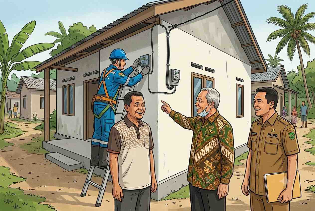 Penerima BSPS Riau akan Dibantu Akses Listrik dan Sertifikat Tanah