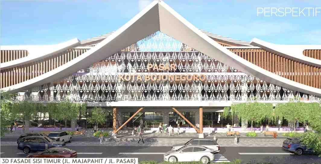 Pasar Kota Bojonegoro Dirancang Semi Modern, Tetap Pertahankan Identitas Lokal