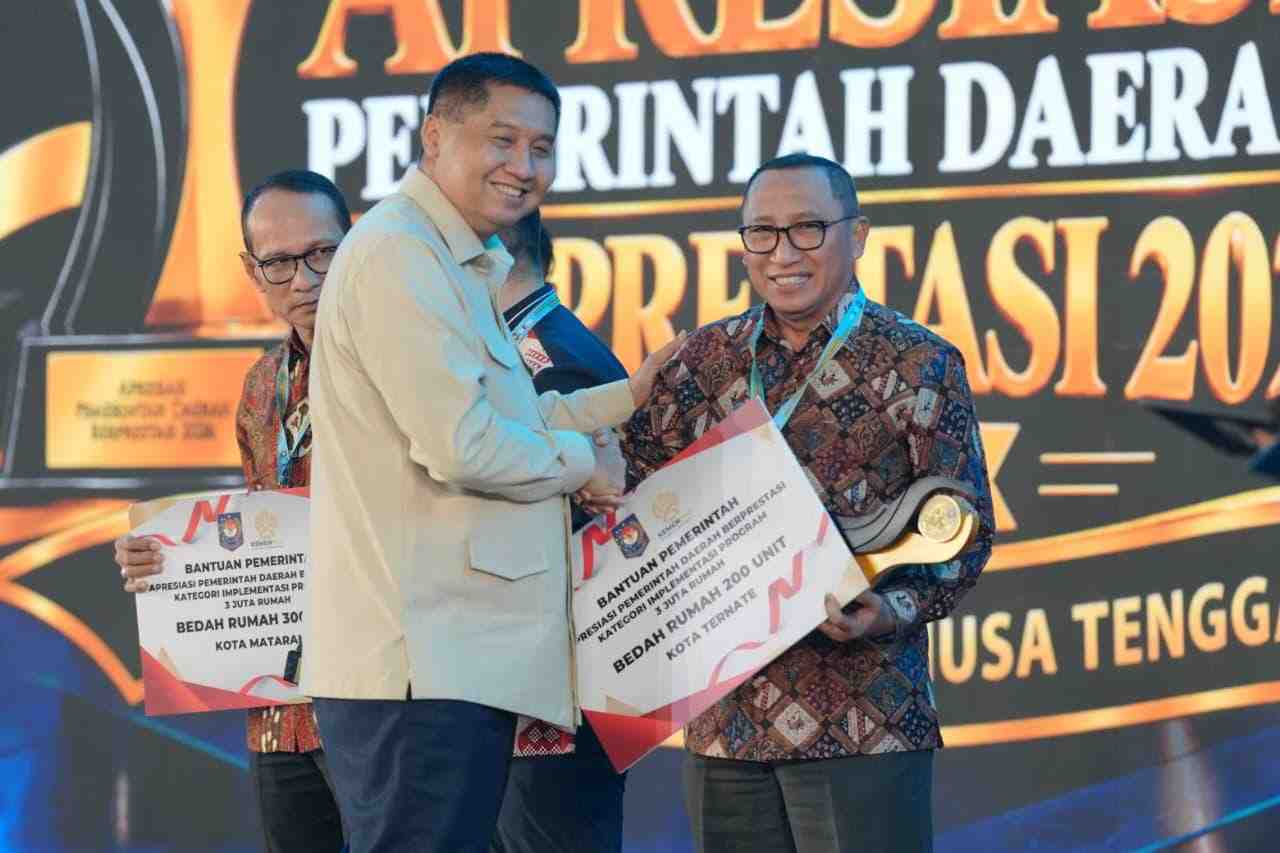 Ternate Raih Peringkat Ketiga Nasional, Dapat Bantuan 200 Unit Bedah Rumah