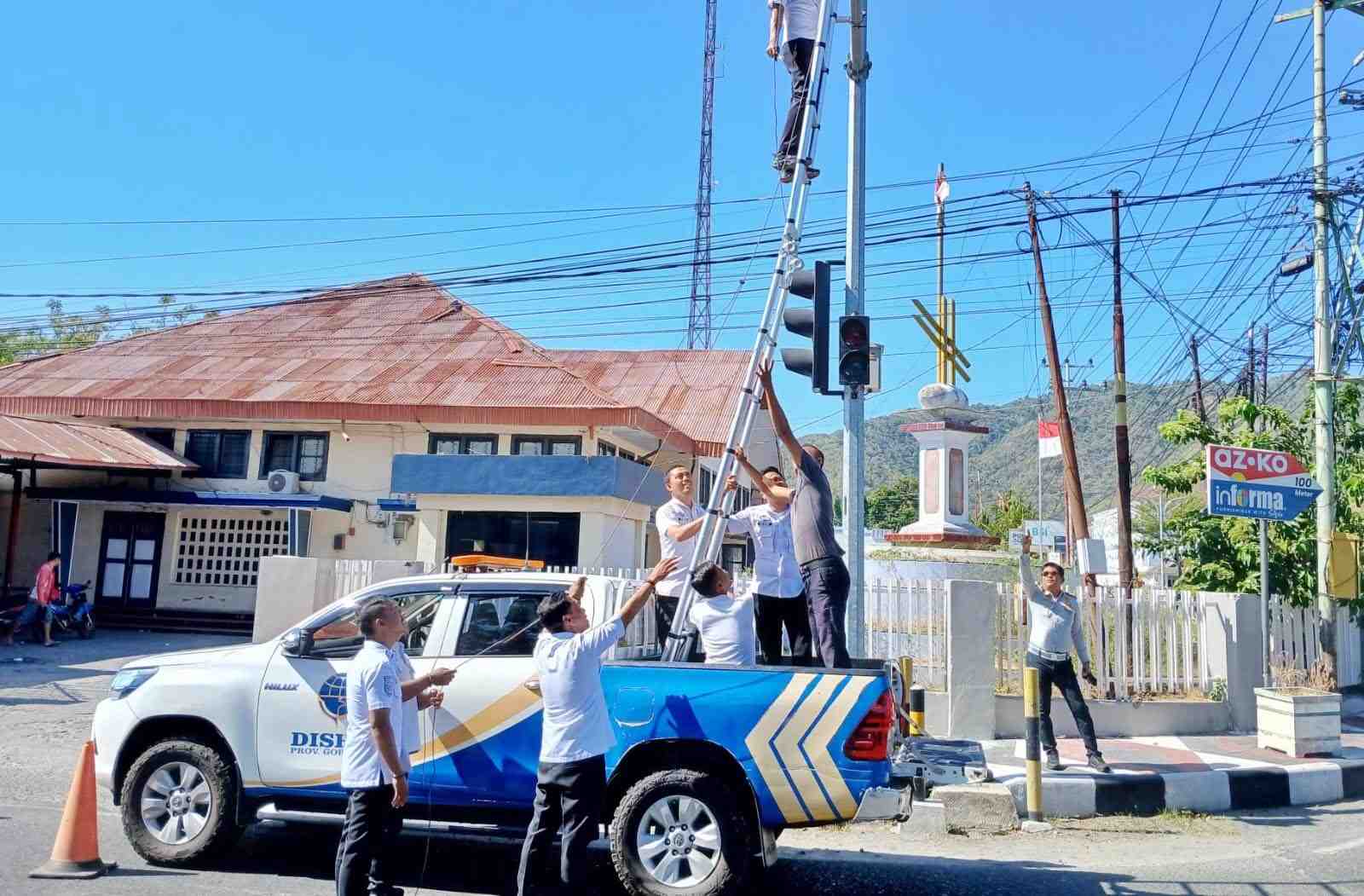 Jamin Kelancaran Lalu Lintas, Dishub Gorontalo Perbaiki Traffic Light