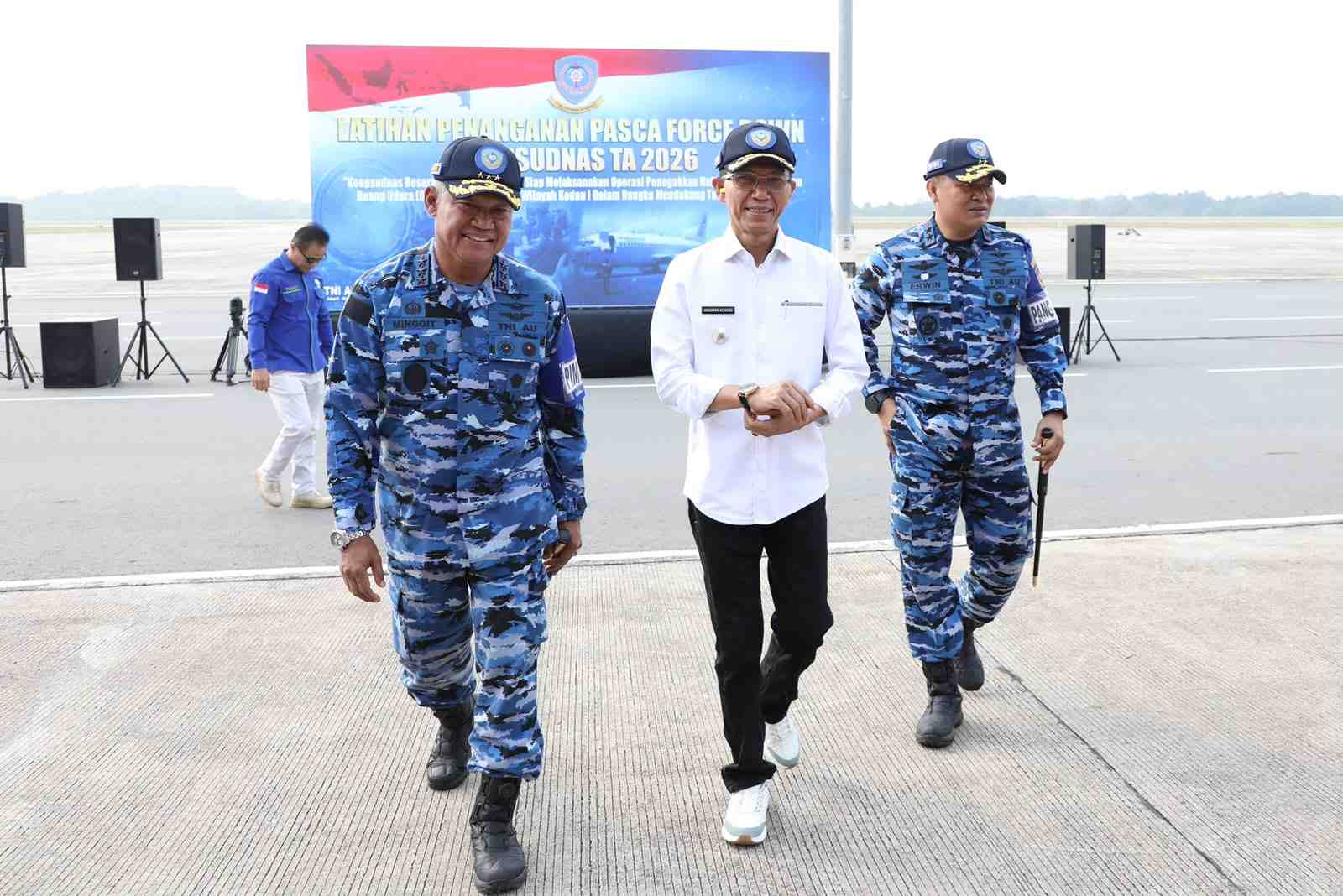 Koopsudnas Gelar Latihan  di Batam, Amsakar Puji Kesiapsiagaan TNI AU Jaga Udara Batam
