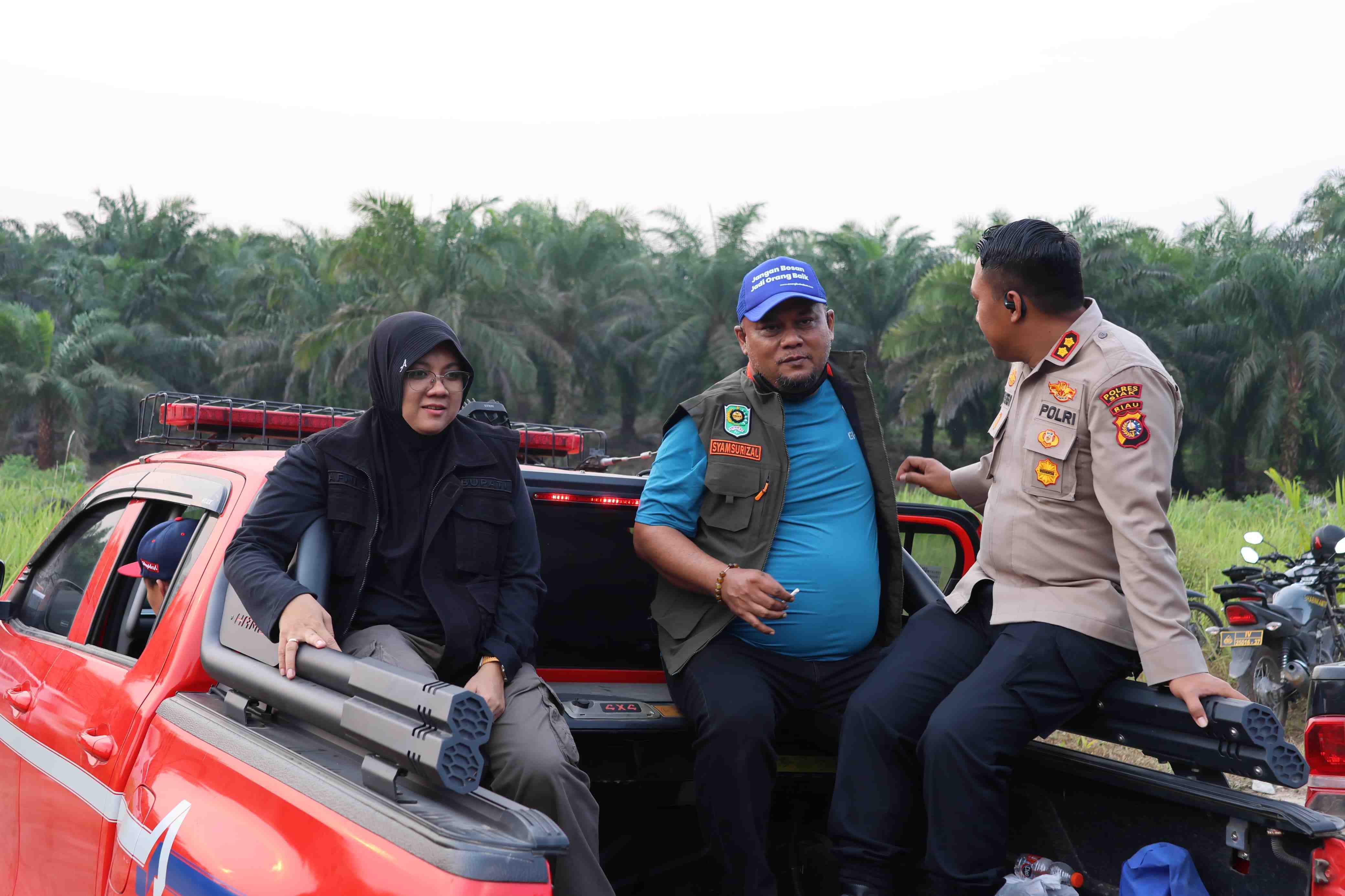 Bupati Siak Pastikan Karhutla Padam, Pendinginan Terus Dilakukan