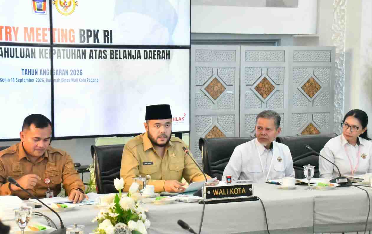 BPK Periksa Kepatuhan Belanja Pemko Padang Selama 30 Hari