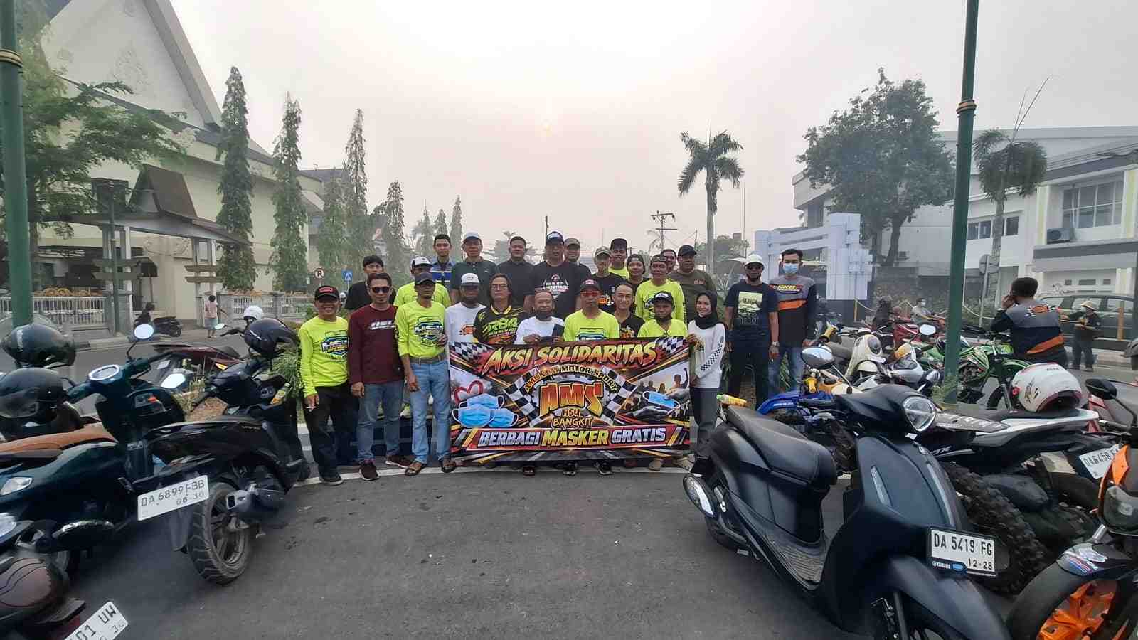 Tanggulangi Kabut Asap,  Amuntai Motor Sport Gelar Aksi Sosial 