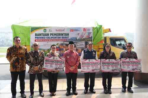 Gubernur Kalbar Lepas  Bantuan Logistik bagi Masyarakat Terdampak Karhutla