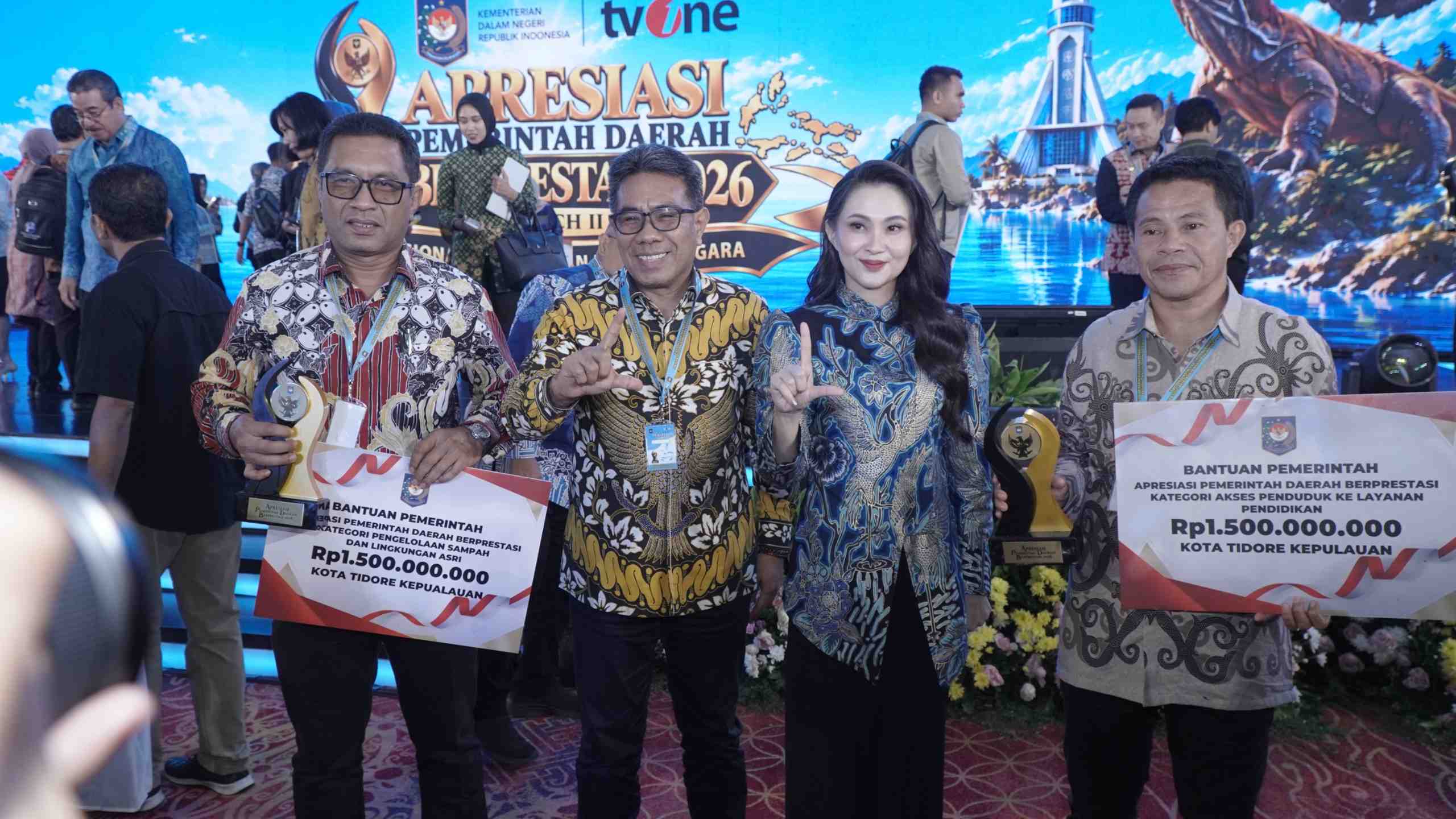 Tidore Raih Dua Penghargaan Pemerintah Daerah Berprestasi 2026