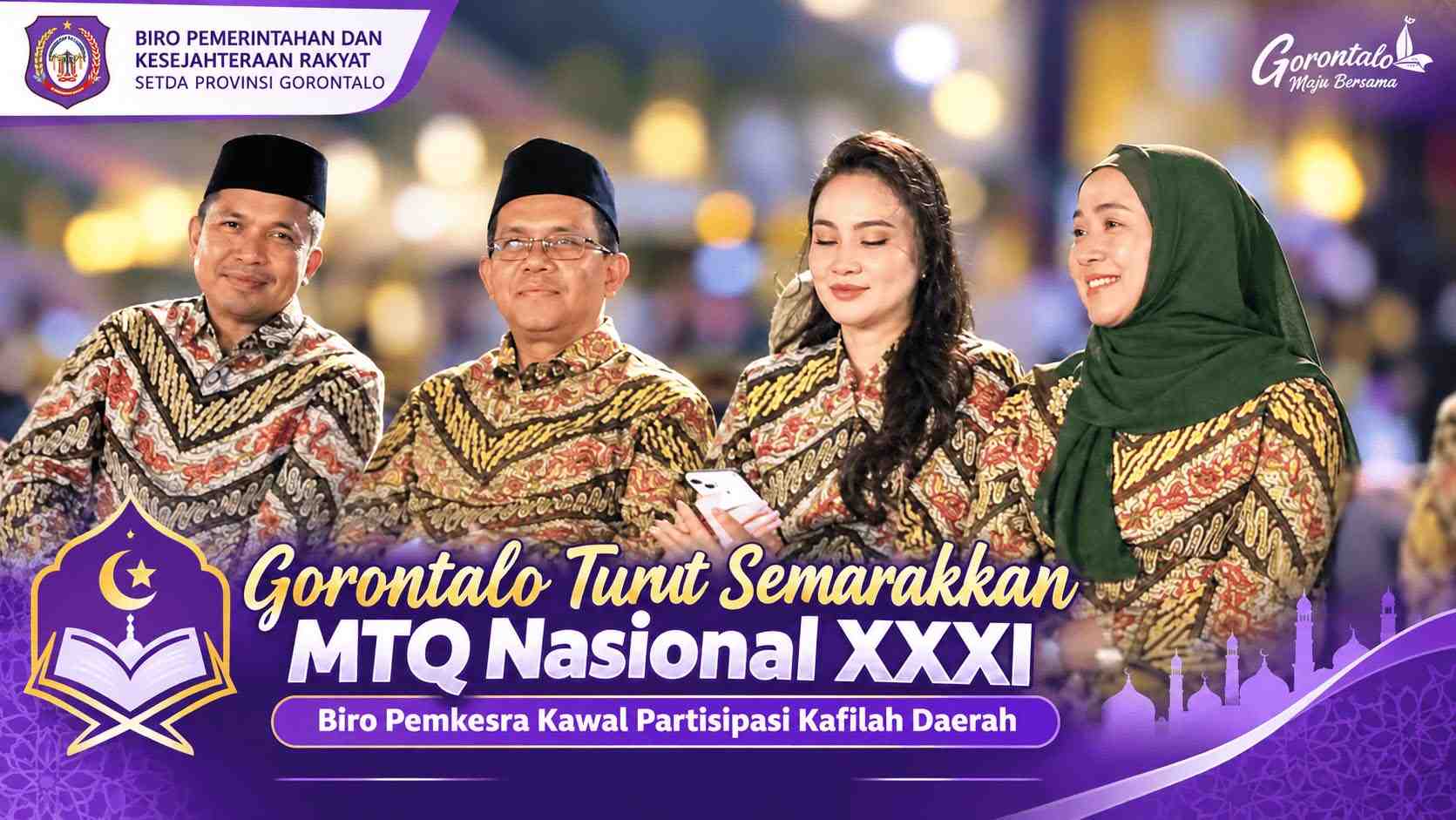 Keikutsertaan Gorontalo di MTQ Nasional Bukti Pembinaan Mental-Spiritual 
