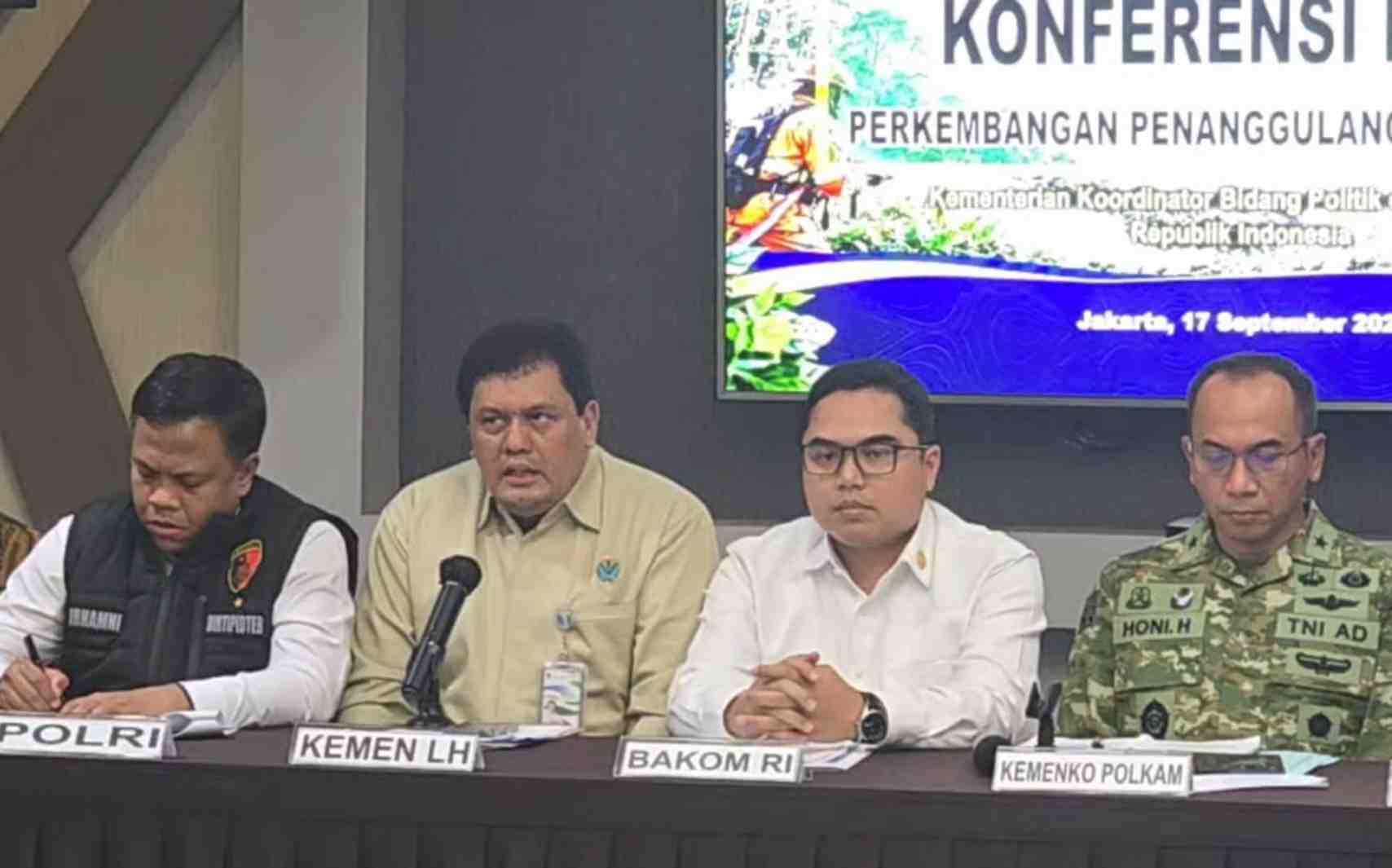 KLH: Kualitas Udara Sejumlah Wilayah Terdampak Karhutla Masuk Kategori Berbahaya