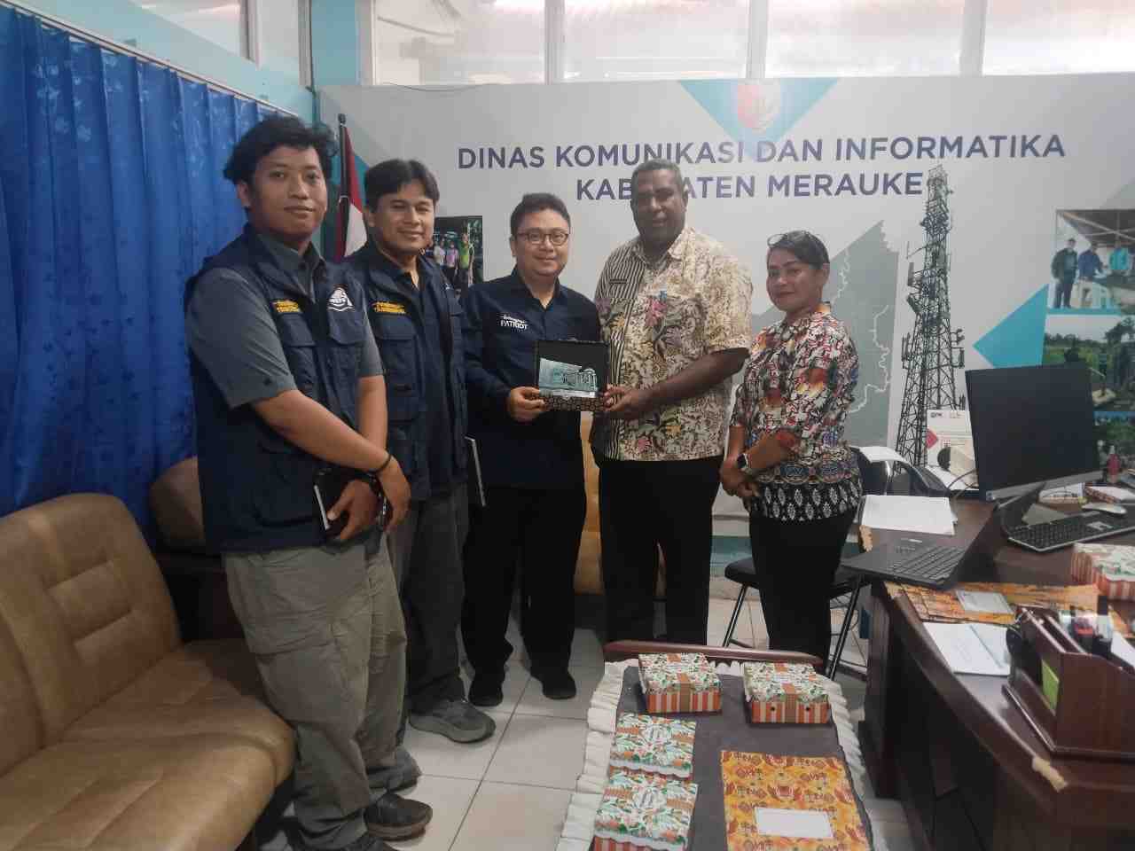 Tim Patriot UGM Gandeng Diskominfo Merauke Bahas Keberlanjutan DigiPangan
