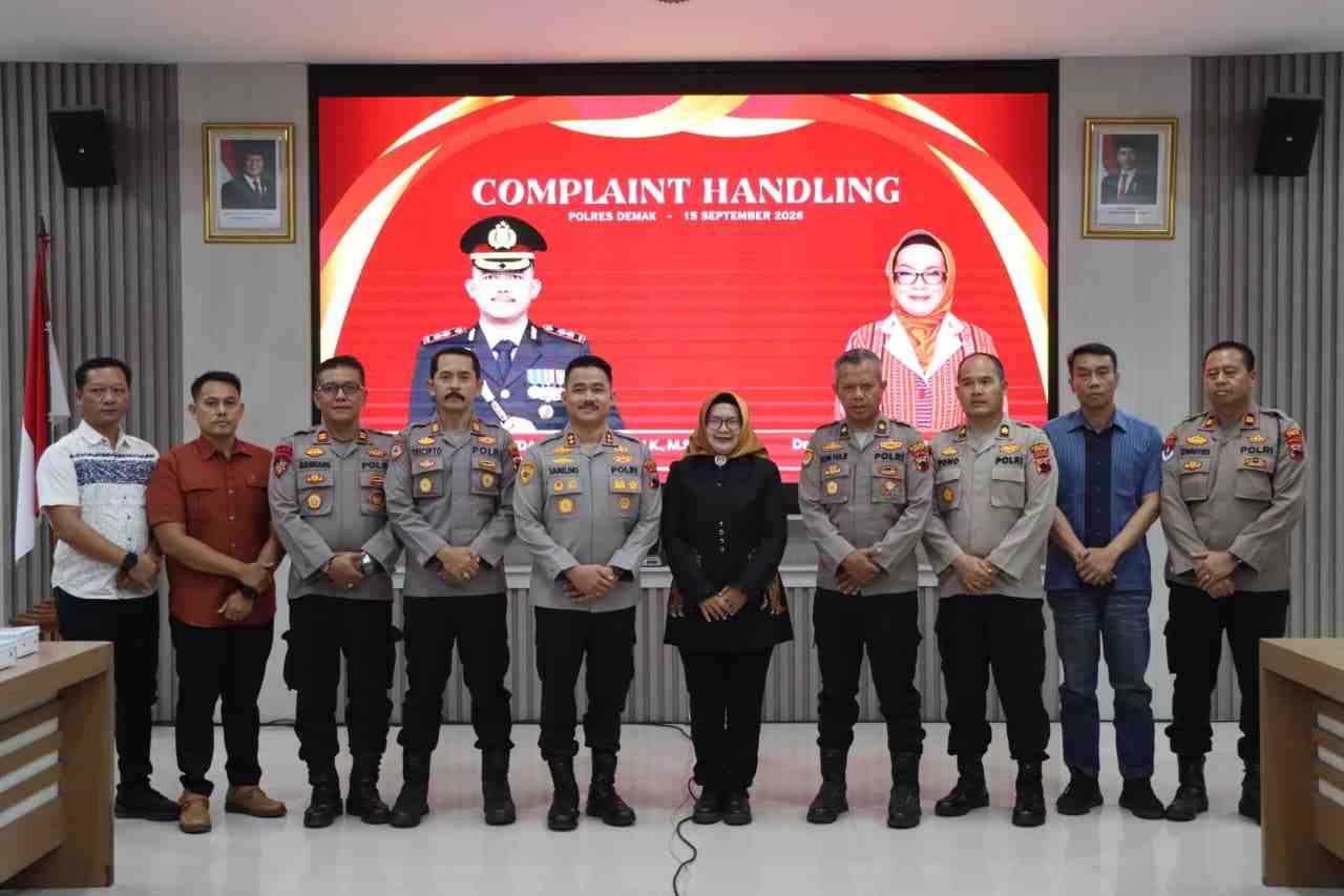 Polres Demak Latih Personel Hadapi Komplain agar Kepercayaan Publik Terjaga