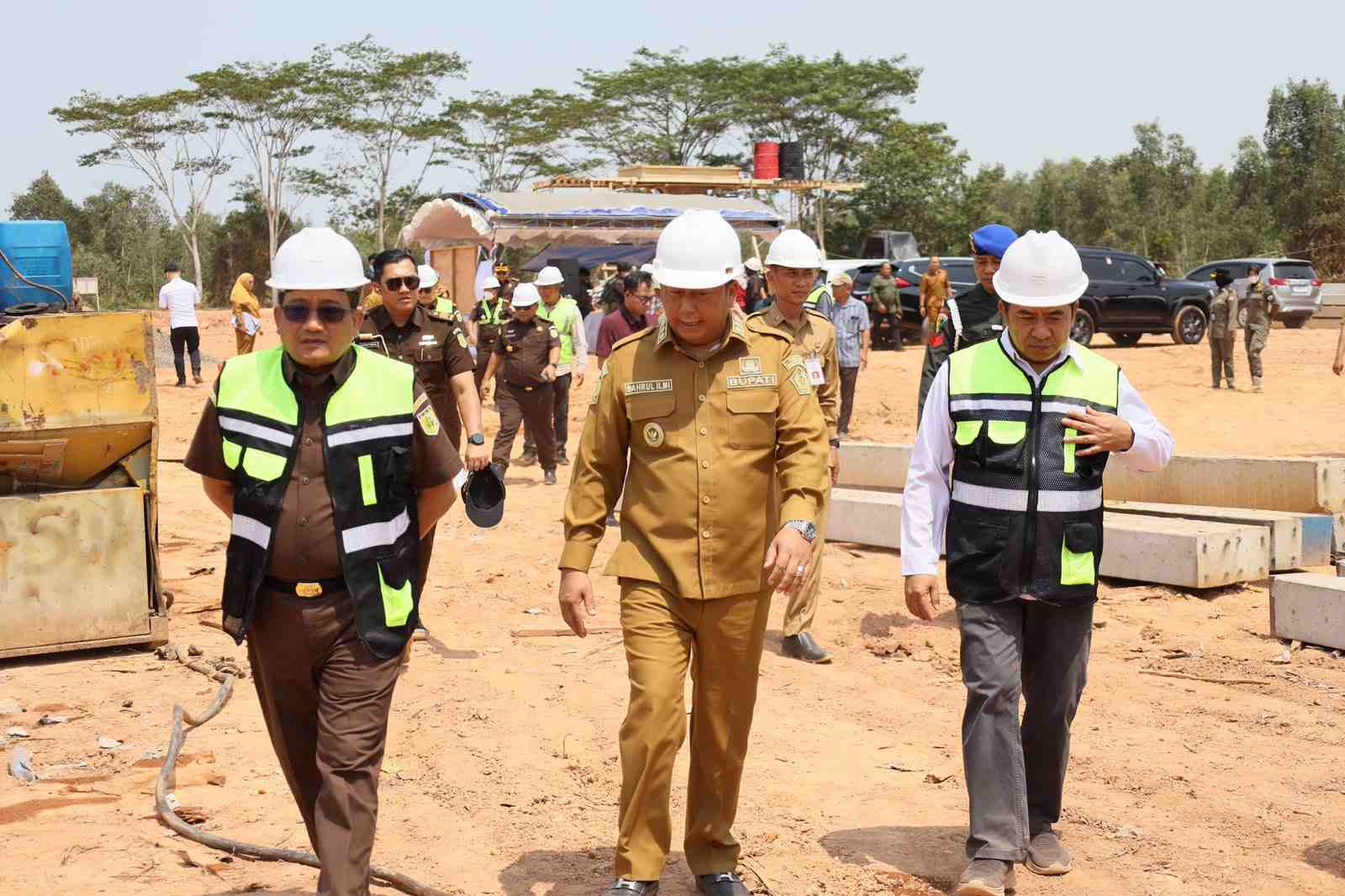 Kantor Baru Kejari Barito Kuala Masuk Tahap Struktur