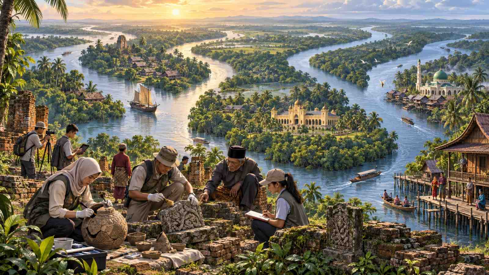Empat Sungai Besar Simpan Jejak Peradaban Riau, Pemprov Siapkan Pengembangan Sejarahnya