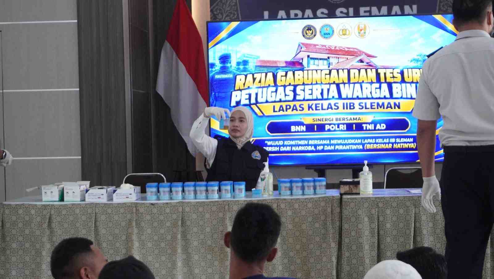 Gandeng BNNK dan Aparat Gabungan, Lapas Cebongan Sleman Gelar Razia dan Deteksi Dini Narkotika