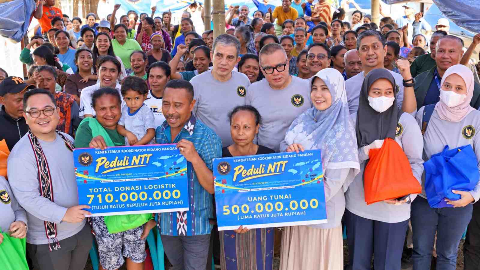 Kemenko Pangan dan Mitra Salurkan Rp1,7 Miliar untuk Masyarakat Terdampak Bencana NTT