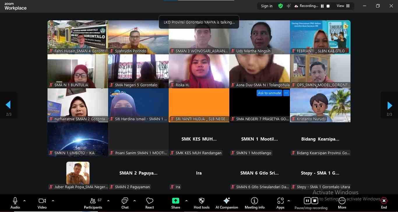 Pemprov Gorontalo Percepat Digitalisasi Arsip Sekolah