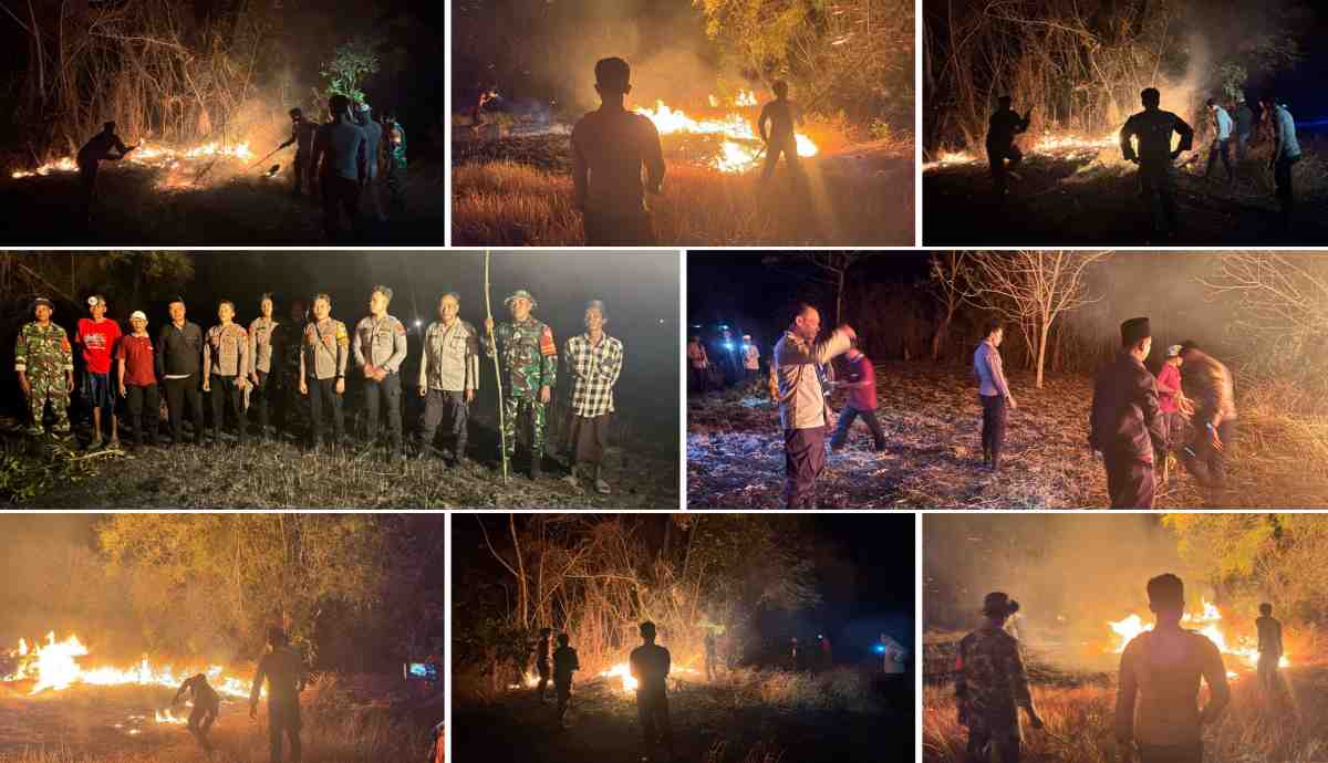 Bakar Sampah Picu Kebakaran Lahan di Sumenep