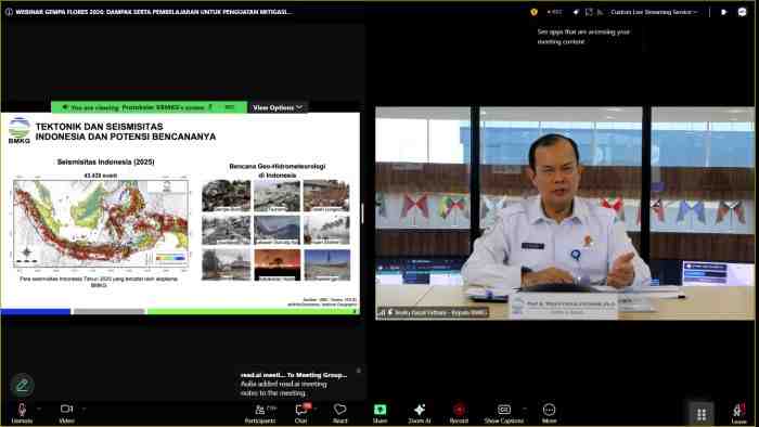 Belajar dari Gempa Flores, BMKG Tekankan Penguatan Mitigasi Berbasis Sains dan Teknologi 