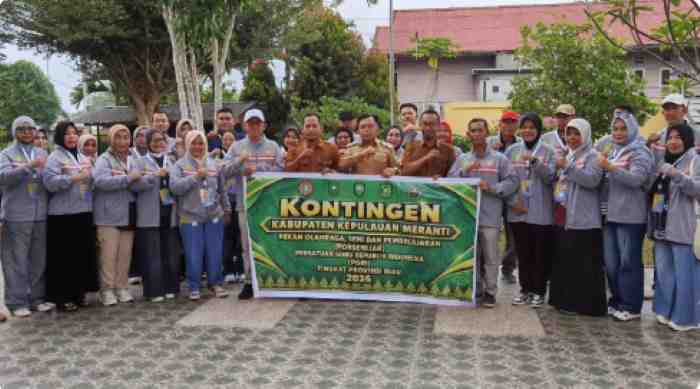 Bupati Lepas 96 Kontingen Meranti ke Porsenijar PGRI Riau