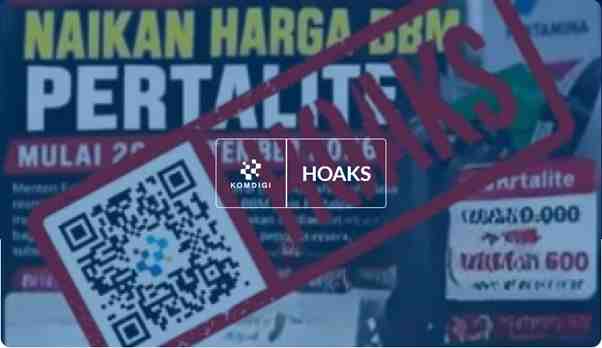 [HOAKS] Menteri ESDM Bahlil Lahadalia akan Naikkan Harga Pertalite Mulai 26 September 2026