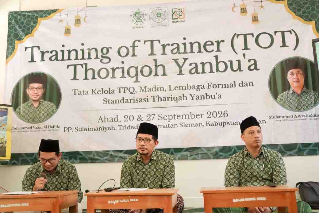 Gelar TOT Thoriqoh Yanbu'a, LMY Sleman Dorong Pengelolaan Pendidikan Agama yang Berwawasan Inklusif