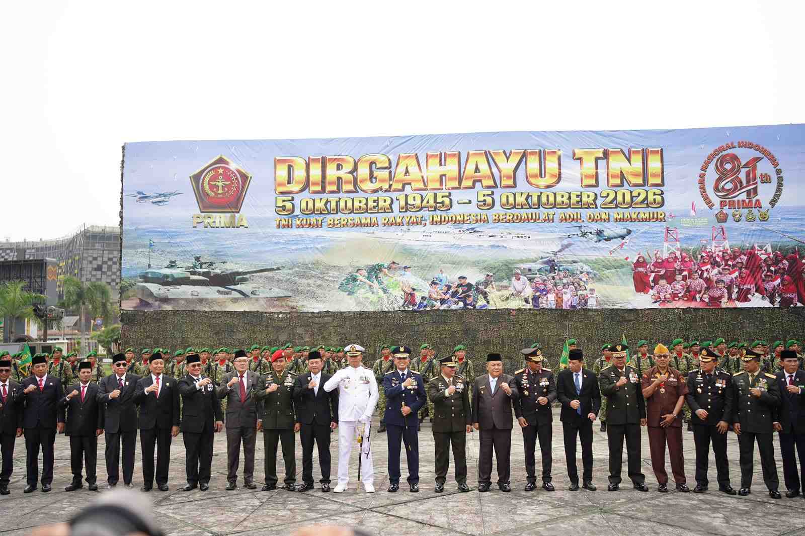 Kepercayaan Rakyat Jadi Sorotan di HUT ke-81 TNI di Riau