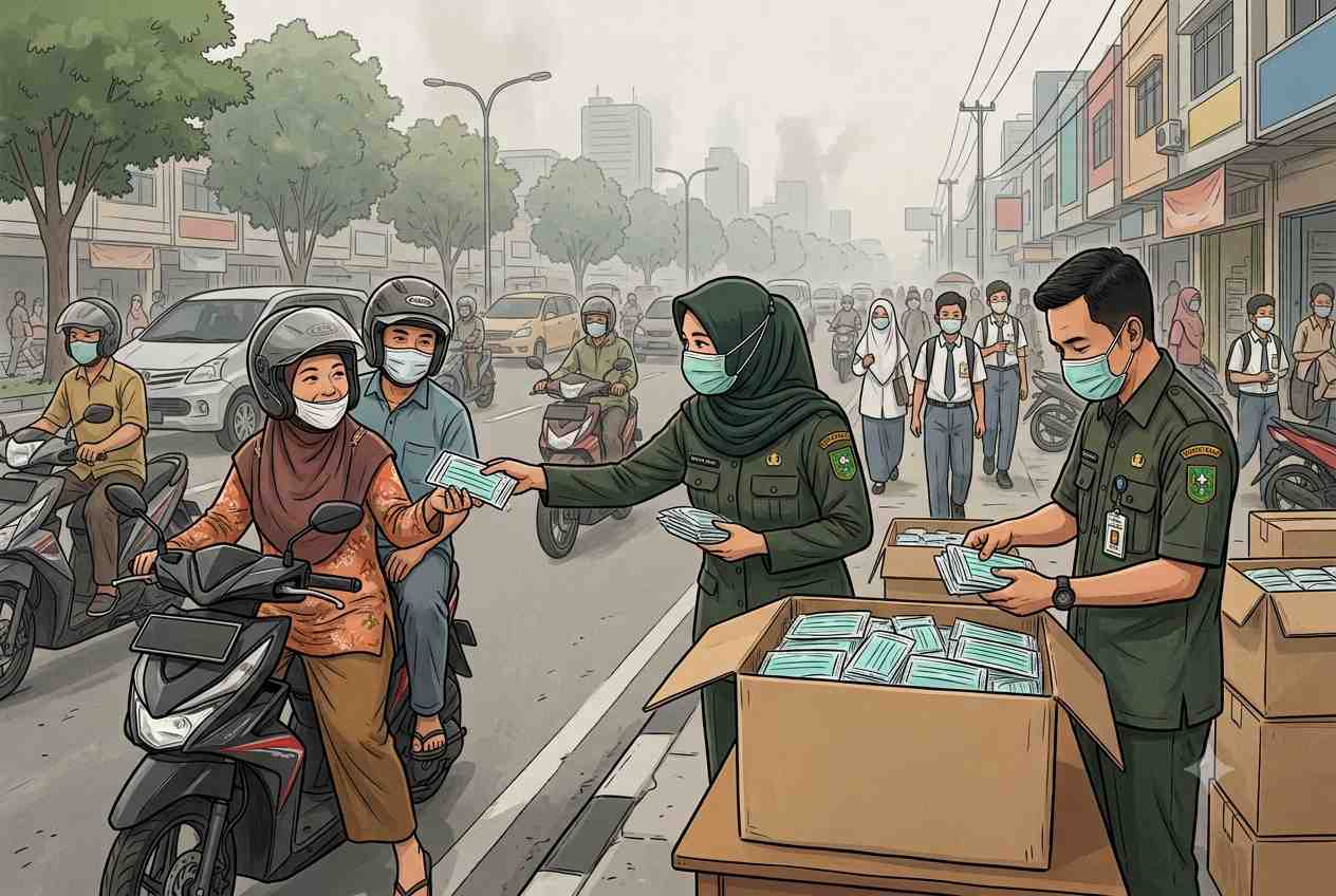 Udara Sangat tidak Sehat, 1.789 Kasus ISPA Tercatat di Kuansing