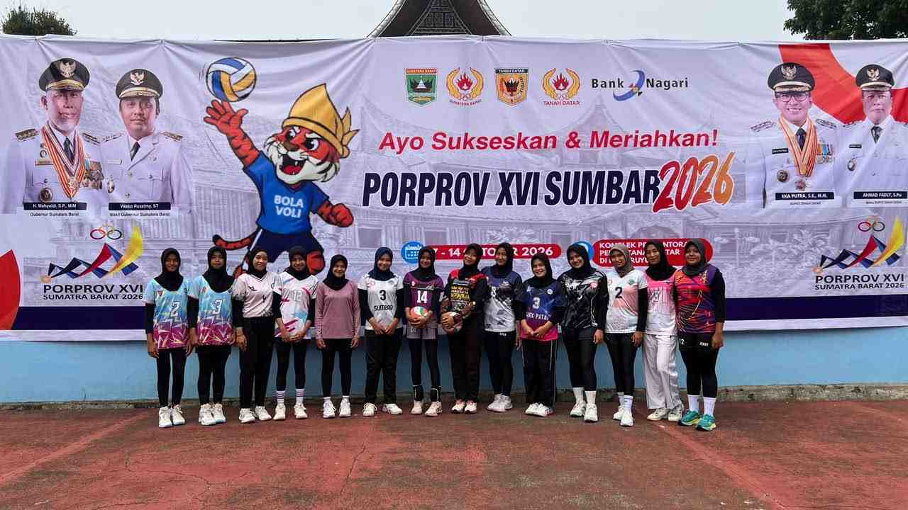 Jelang Porprov Sumbar, Atlet Voli Matangkan Persiapan di Tanah Datar
