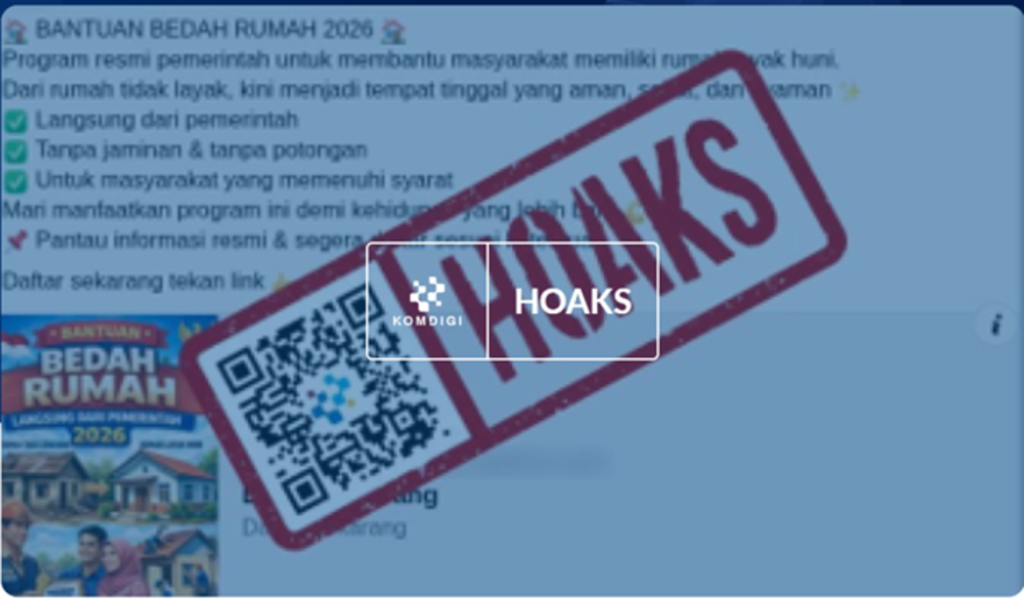 [HOAKS] Tautan Pendaftaran Program Bedah Rumah 2026
