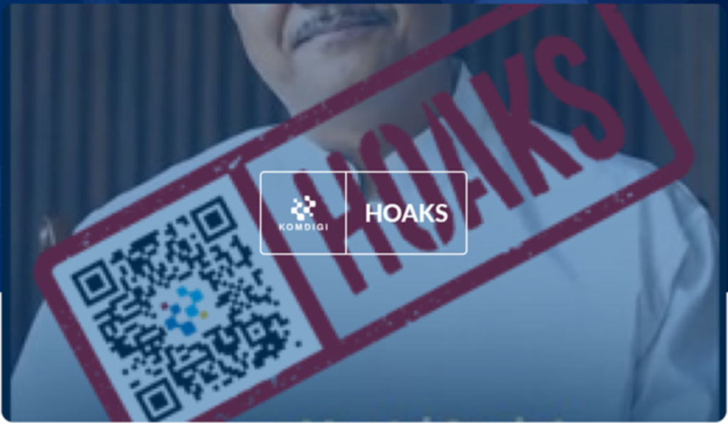 [HOAKS] Menteri Sosial Saifullah Yusuf Umumkan Pendaftaran Dana Hibah Arab Saudi
