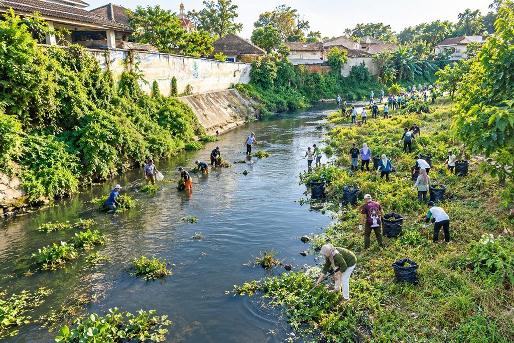 Pemkab Lumajang Dorong Kesadaran Warga tak Buang Sampah ke Sungai