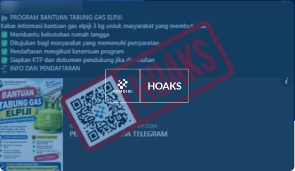 [HOAKS] Tautan Bantuan Tabung Gas LPG