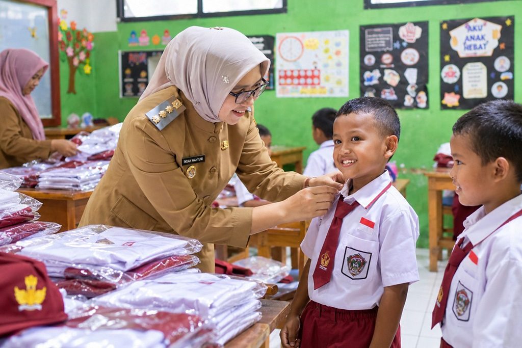 Bantuan Seragam Sekolah Gratis di Lumajang, Bupati Tekankan Ketepatan Distribusi