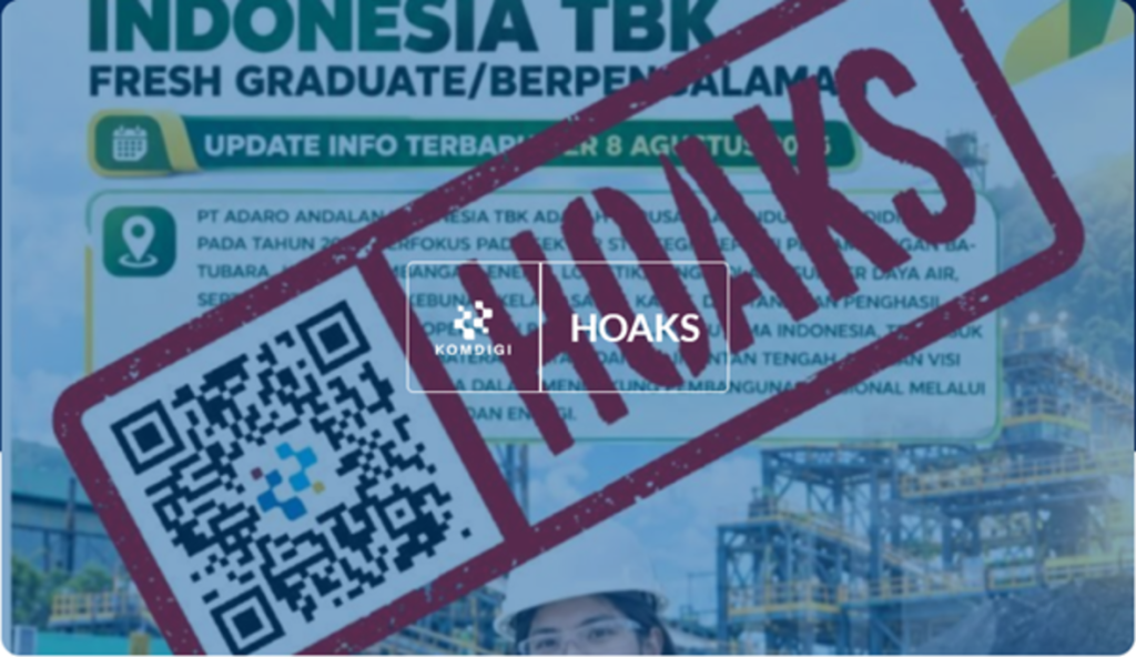 [HOAKS] Tautan Lowongan Kerja Adaro Andalan Indonesia 2026