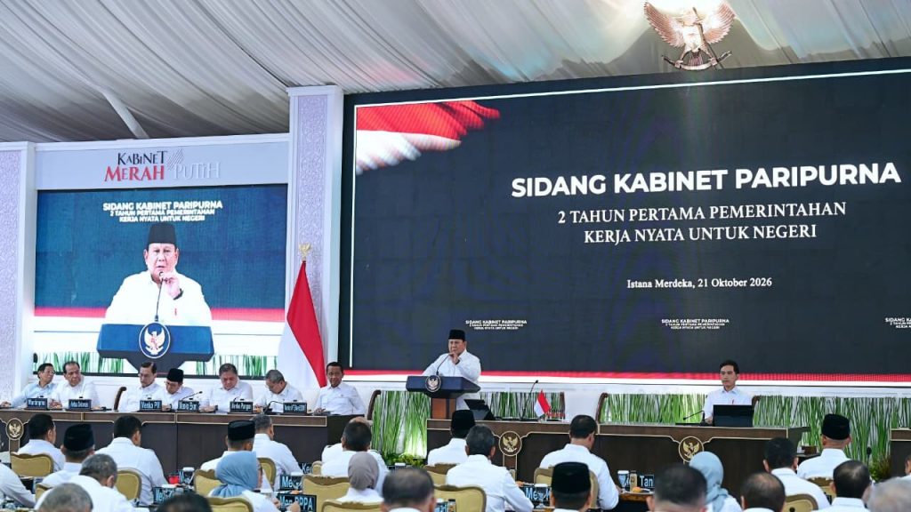 Dua Tahun Pemerintahan, Prabowo Puji Kinerja Kabinet dan Ungkap Pentingnya Kerja Sama