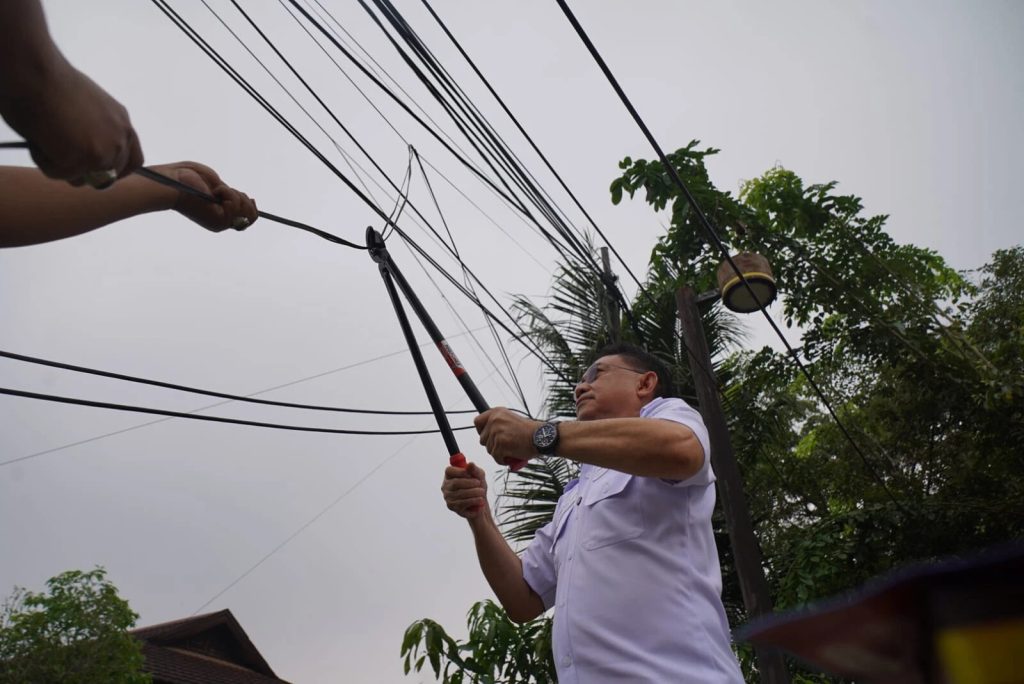 Pemkot Pontianak Mulai Tertibkan Kabel Utilitas