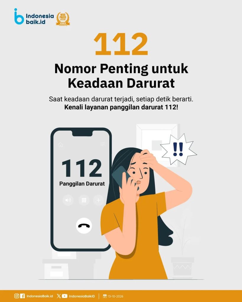 Layanan Darurat 112, Nomor Tunggal untuk Memudahkan Masyarakat Meminta Bantuan