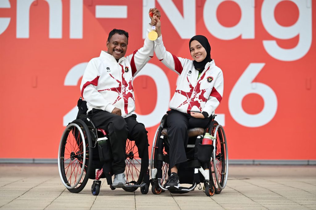 Barce Layaba/Leli Marlina Raih Emas Asian Para Games 2026, Persembahkan untuk David Jacobs