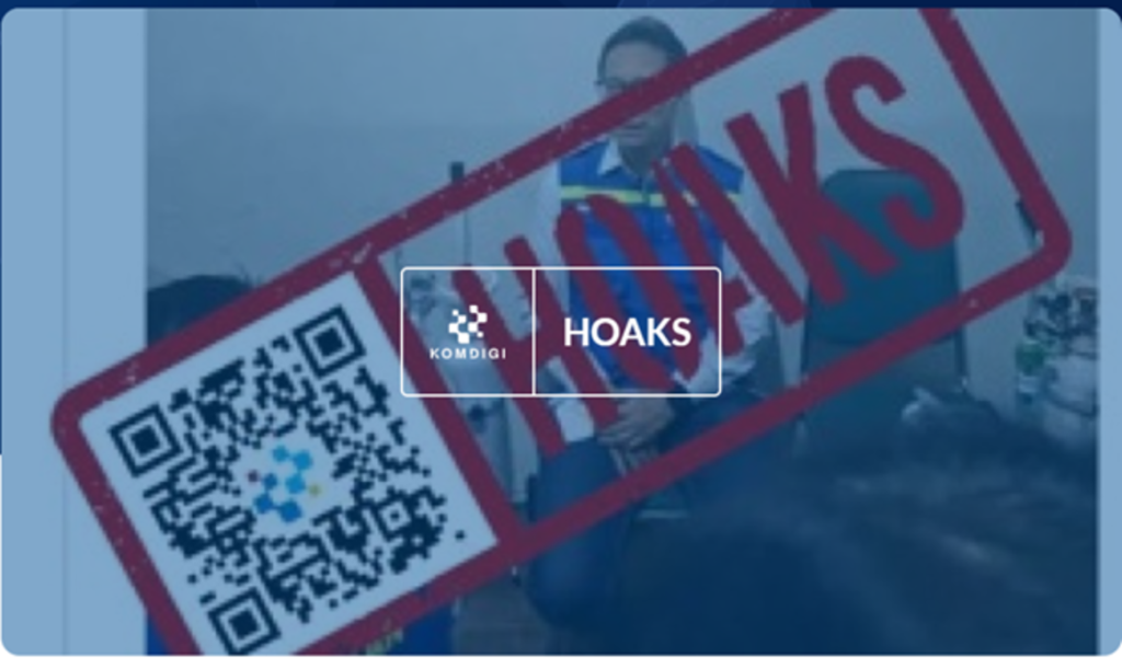 [HOAKS] Foto Menkes Budi Guna Sadikin Gunakan Tabung Oksigen karena Sesak Napas