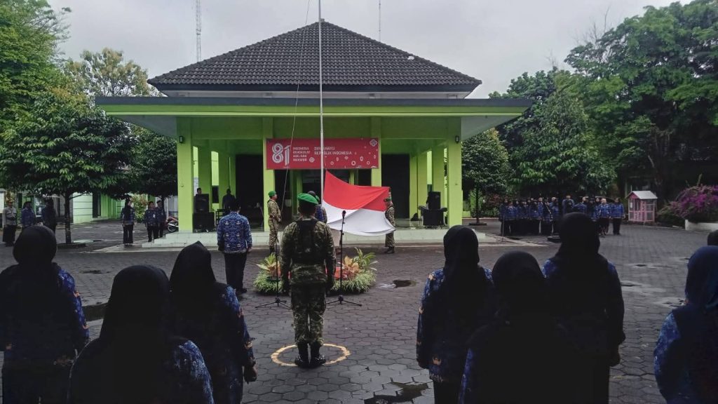 Diguyur Hujan, Upacara Hari Sumpah Pemuda di Depok Sleman Tetap Khidmat