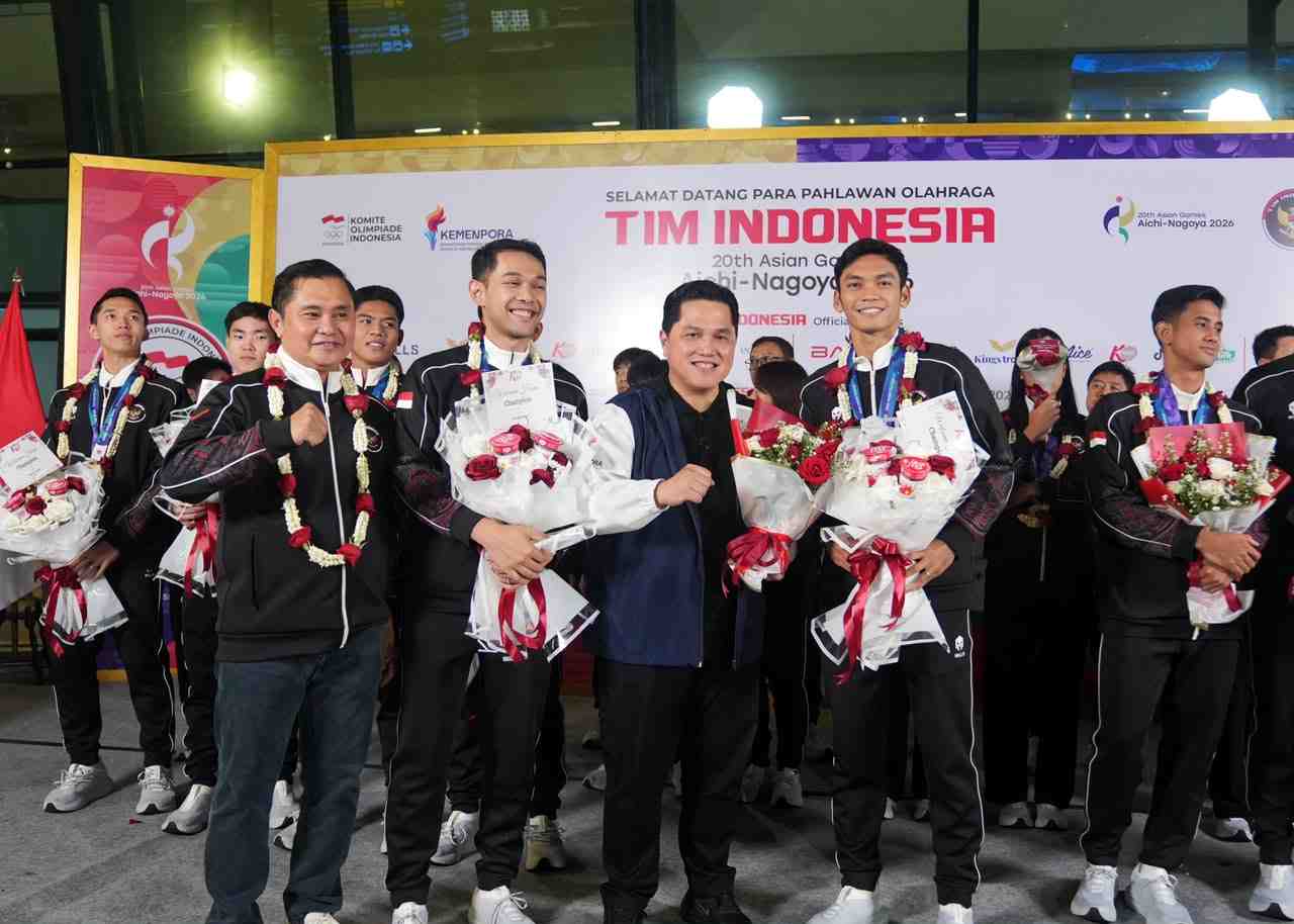 Sambut Kepulangan Atlet Asian Games 2026, Menpora Erick: Mereka Pahlawan Indonesia