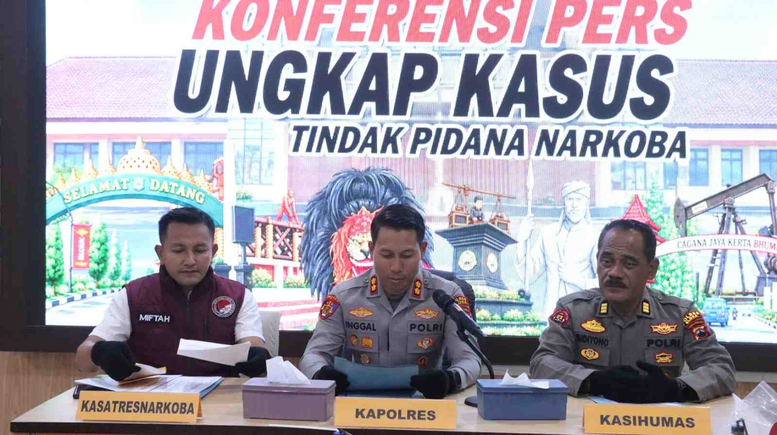 Berantas Narkoba, Polres Blora Bekuk 8 Tersangka dari 5 Kasus Berbeda