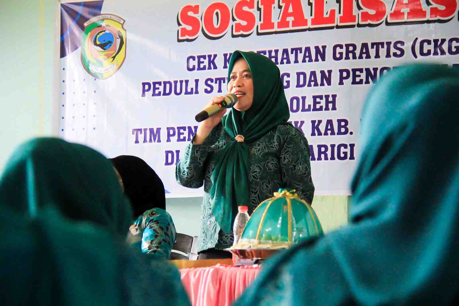 Catat CKG Terbaik se-Sulteng Enam Bulan Beruntun, Ketua TP-PKK Parigi Moutong Ingatkan Kualitas SPM