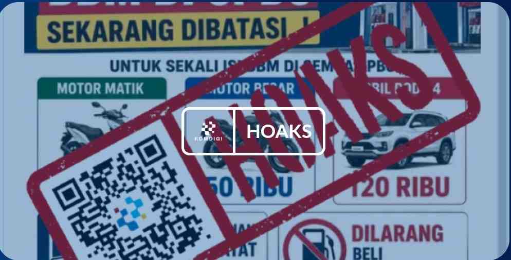 [HOAKS] Aturan Baru Pertamina Batasi Pembelian BBM di Semua SPBU
