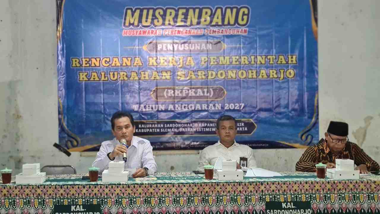 Fokus Entaskan Kemiskinan dan Ketahanan Pangan, Musrenbangkal Sardonoharjo Matangkan Arah Pembangunan RKPKal 2027